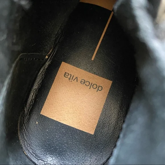 Dolce Vita Real Leather Suede Ankle Heeled Booties - Picture 6 of 12